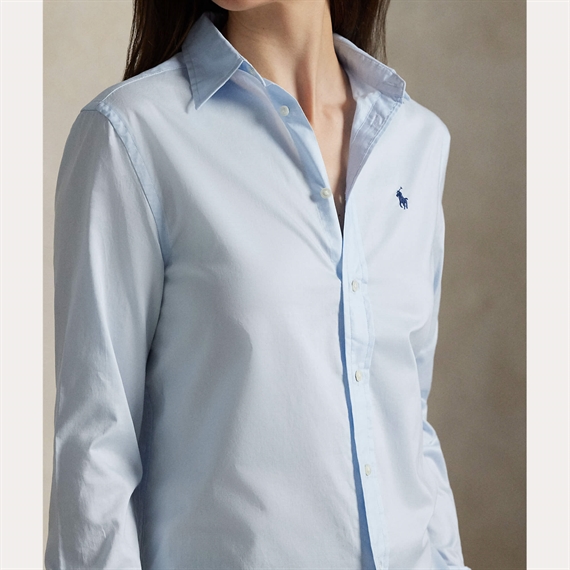 Polo Ralph Lauren Classic Fit Cotton Twill Skjorte, Beryl Blue